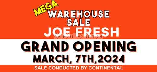 Joe Fresh Warehouse Sale Markham 2024